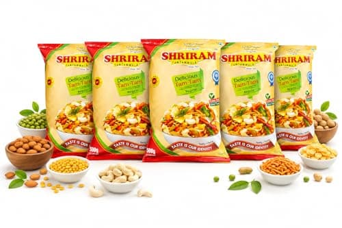 SHRIRAM TAMTAMWALA Jain Tamtam Mix Namkeen 500g | Crunchy & Spicy Traditional Indian Snack | Tea Time Mixture | Ready-to-Eat Jain Namkeen for Evening Snacks & Family Gatherings — image 8