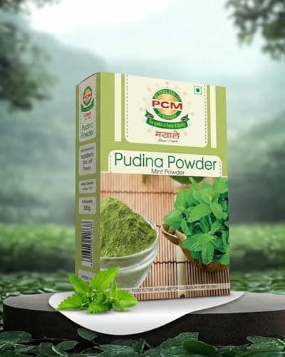 PCM Pudina Powder (Mint Powder) 100g | Natural Dry Mint Powder for Chutney, Raita, Jaljeera, Drinks, Seasonings & Cooking | Aromatic Flavor — image 5