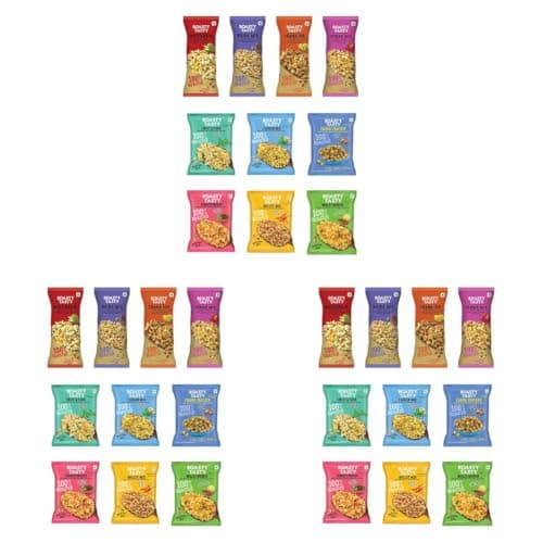 Roasty Tasty Assorted Namkeen Combo | Roasted Millet Snacks Pack | Palm Oil-Free, No Cholesterol, No Trans Fat Snack & Roasted Chana I Replacement to fried Snack, potato chips, bhujiya | Healthy Snacks for Weight Management | Pack of 10 — image 8