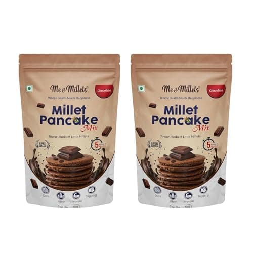 ME & MILLETS Chocolate Flavor Millet Pancake Mix 150g X 2