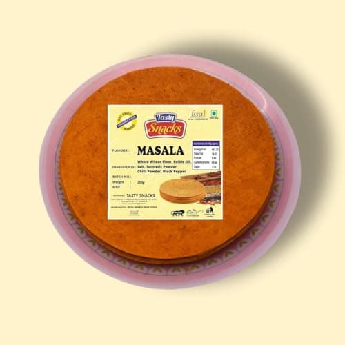 Tasty Snacks High Protein & High Fiber Khakhra – Jeera Flavor | No Maida | No Palm Oil | Jain Roasted Indian Snack | 800g (Pack of 4) — image 4