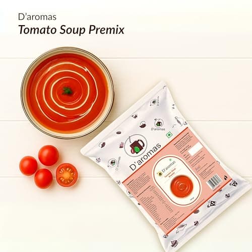 D'aromas Instant Jain Tomato Soup 1.5Kg, Instant Premix Powder With No Onion & No Garlic, Mix Powder, Veg Soup, No Artificial Flavour & Colour (Each 500gm) (Pack Of 3) — image 3