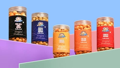 Time Out Popcorn - Cheese Jain Roasted Makhana | Flavoured Makhana | Healthy Crunchy Foxnuts | Gluten Free Snacks | Pack of 2 x 70g — image 8