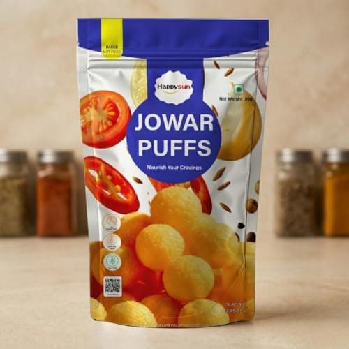 HAPPYSUN Jowar Puffs | Classic Masala | Crunchy Millet Snack | Baked | No Palm Oil | 30g — image 4