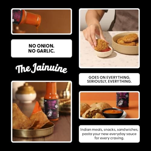 Naagin Jainuine Hot Sauce (215g) | Jain Friendly | No Onion, No Garlic | Mildly Spicy | Fruity & Balanced | Vegan | Dip, Cook | Perfect for Snacks, Indian Meals & Cooking — image 4