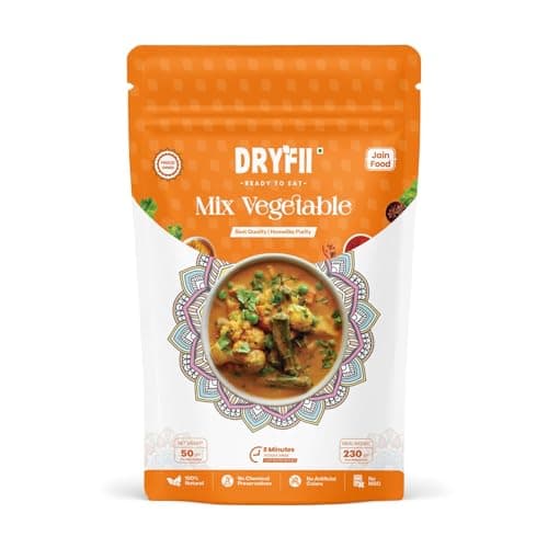 Dryfii Ready-to-Eat Instant | Jain Mix Vegetable & Jeera Rice | Pure Veg | Freeze Dried | No Onion, No Garlic | Rehydrated Weight 455 g — image 4