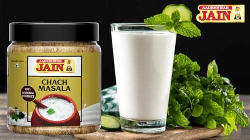 AADESHWAR JAIN Chaas Masala | Buttermilk Masala | Helpful for digestion | Ready to Sprinkle | Chhach Masala Powder (100g) — image 5