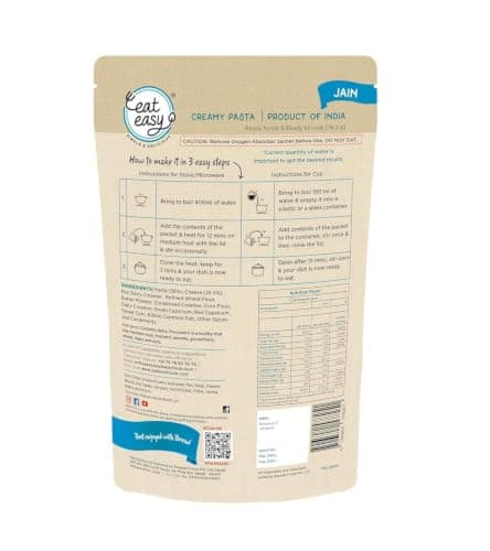 Eat Easy Ready To Eat Jain Pasta- 95g, Just Add Hot Water & Cook — image 2