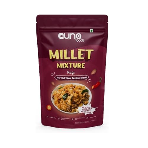 Guna Foods Millet Mixture Jowar Chivda (150 gm)-Crunchy, Healthy Millet Snack | Gluten-Free, High Fiber | Perfect with Tea or On-the-Go — image 3