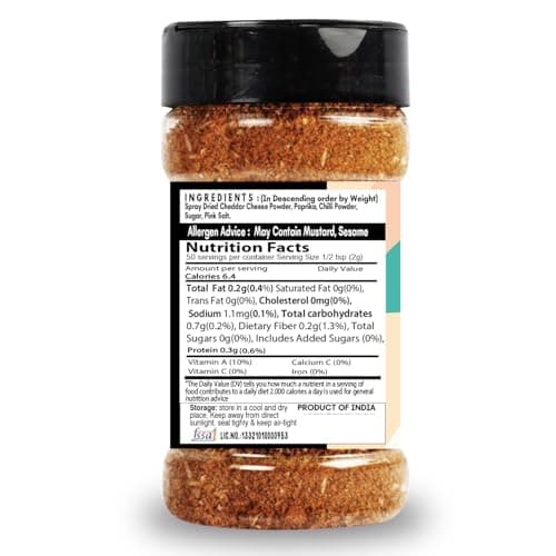 SARANZ Jain Mexican Seasoning Combo Pack | Jain Taco Mix and Mexican Mix | No Onion No Garlic | For Tacos, Burritos, Wraps, Nachos and Rice Bowls | Vegan, Gluten-Free, Dairy-Free | Set of 2 x 100g Jars — image 5