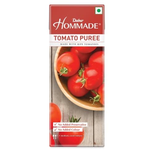 Dabur Hommade Tomato Puree : Made from Ripe Tomatoes with No Added preservatives - 200 gm — image 8