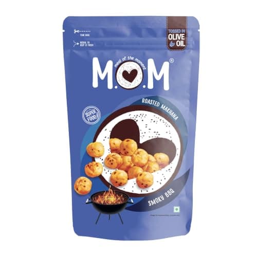 MOM - Meal of the Moment, Roasted Desi Chaat Makhana, 52g / 56g | Gluten Free | Anti Oxidants | MSG Free | Zero Trans Fat | No added Preservatives and No Artificial Flavours | No Onion No Garlic — image 2