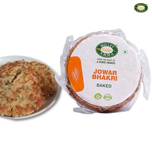 Millet Amma Baked Jowar Bhakhri - 360 Gms | (Pack of 2 - Each 180 Gms) | Ready to Eat | Best Choice for Snack Time, Parties & Events | Healthy Traditional Gujarati Snacks — image 5