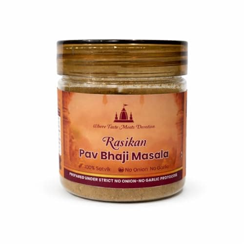 Rasikan Jain Satvik Masala Combo – Peri Peri, Kitchen King, Pasta Noodle, Pav Bhaji, Shahi Paneer(400g) | No Onion No Garlic | Freshly Ground Small Batch Spices | No Added Colour or Preservatives | Perfect for Bhog, Satvik & Everyday Cooking — image 3