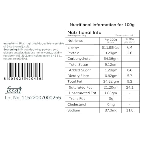 Snackible MU(N) CH BETTER Better Cheese Dosa Khakra-50 G (Pack Of 12) — image 2
