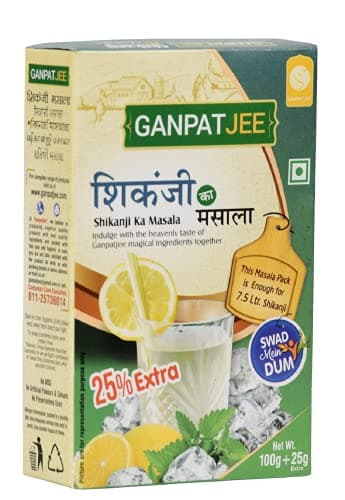 Ganpatjee Fresh Nimbu Lemon Shikanji Masala Powder Great Taste & Refreshing,250G | PACK OF 125G x 2 | — image 7