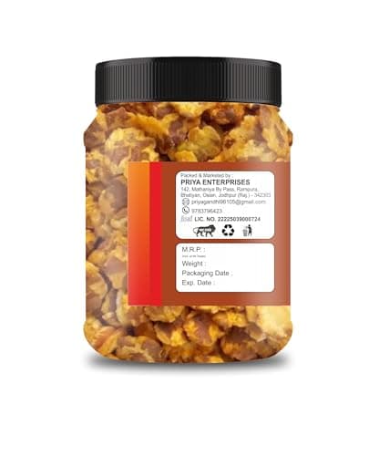 PRIYA NUTS Roasted Chana Jor | Crispy Chana Namkeen | High Protein, Gluten-Free Vegan Jain Snack | Sea Salt & Hing | No Palm Oil, No Added Sugar (250 Gram) — image 2