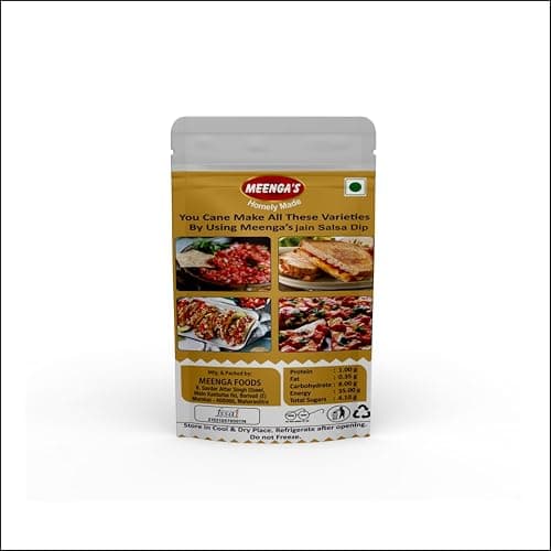 MEENGA’s Homely Made Jain Mexican Salsa Dip 225g | Perfect Dip for Nachos, Chips and Snacks | No Onion No Garlic | 100% Jain-Friendly | Natural Ingredients | Fresh & Tangy Ready-to-Eat Salsa — image 3
