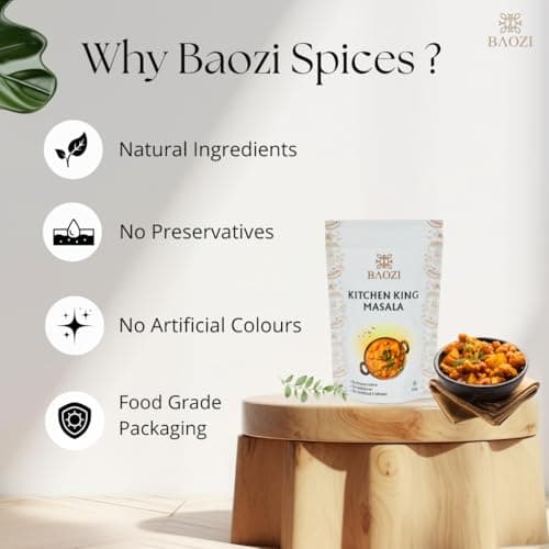 BAOZI Kitchen King Masala 100g - 100% Pure & Aromatic Spice Blend | Perfect for Flavorful Vegetable Dishes, Curries & Indian Cooking — image 2