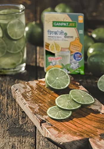 Ganpatjee Fresh Nimbu Lemon Shikanji Masala Powder Great Taste & Refreshing,250G | PACK OF 125G x 2 | — image 2