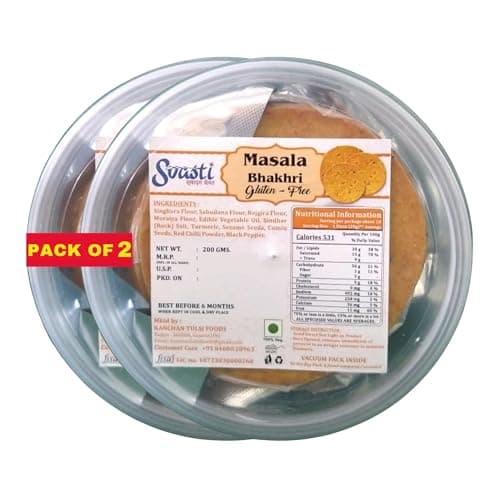 Svasti Dry Jeera Bhakhri Snacks - 200 gms (Pack Of 4) | Roasted Healthy Gujarati Snacks | No Maida | No Artificial Colours | No Onion & Garlic | Gluten Free |Vacuum Packed — image 7