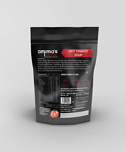 Amima's Kitchen Hot Tomato Jain Soup (No Onion No Garlic) - 100 Grams [Serves 10] | Instant Soup Mix Powder | Ready To Cook | No Artificial Flavour & Colour | Gluten Free | Non GMO | Healthy Soup — image 2