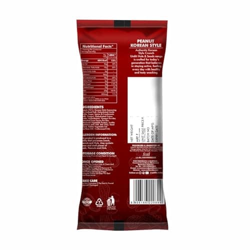 Unifit Korean Style Roasted Peanuts | Sweet & Spicy Crunchy Coated Peanuts | High Protein & Source of Fiber | No Added Preservatives | Ready to Eat Healthy Snack — image 2
