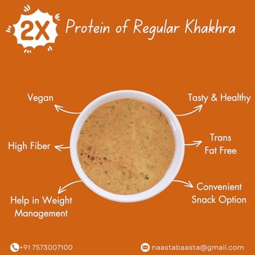 Naasta Baasta Jain Noodles Masala Khakhra - Savory, Crispy, Vegan, Pack of 4, Unique Flavor, Indian Snack 200g, Pack of 4 — image 5