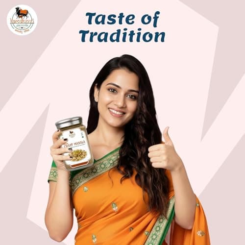 Satvik Sanatani Sawaminaryan, Jain, Vegan Tangy Street-Style ChatPata Spice Masala | Blend Natural Ingredients Cumin, Coriander, Pudina, Pink & Black Salt | No Preservatives | FSSAI Certified | No Onion No Garlic | Pack In Premium Organic Glass Jar With Steel Cap (200g, Chaat Masala) — image 4