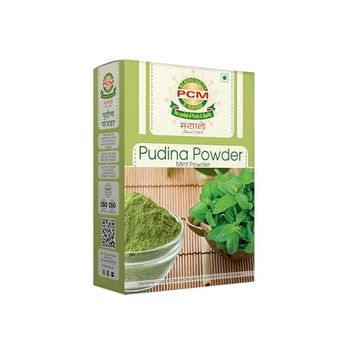 PCM Pudina Powder (Mint Powder) 100g | Natural Dry Mint Powder for Chutney, Raita, Jaljeera, Drinks, Seasonings & Cooking | Aromatic Flavor — image 8