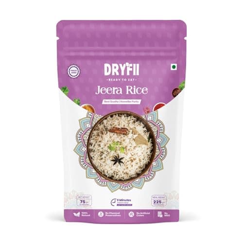 Dryfii Ready-to-Eat Instant | Jain Mix Vegetable & Jeera Rice | Pure Veg | Freeze Dried | No Onion, No Garlic | Rehydrated Weight 455 g — image 3