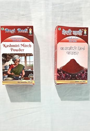 Desi Dadi Premium Indian Spice Combo, Chaat Masala, Chhole Masala, Kashmiri Mirch Powder, No Onion No Garlic, 100g Each — image 4