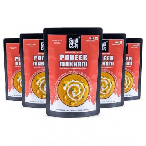 SPILL THE CURRY Puneri Misal Jain Ready to Eat | No Onion No Garlic | Authentic Maharashtrian Misal | Freeze-Dried Instant Meal | Pure Ghee, No Preservatives, MSG-Free | Travel & Hostel Friendly | Combo Pack of 5 (55g Each) — image 5