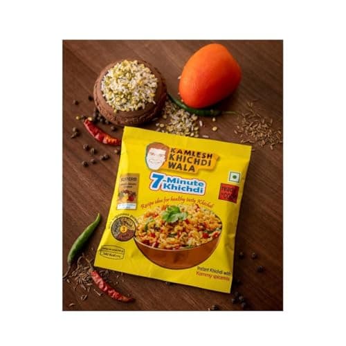 Classic Masala Khichdi– Pack of 5 | Ready to Cook | Includes Khichdi Premix & Kammy Spicemix | 100% Natural | 9-Month Shelf Life | Cooks in 7 Minutes | No Added Preservatives or Added Colors — image 4