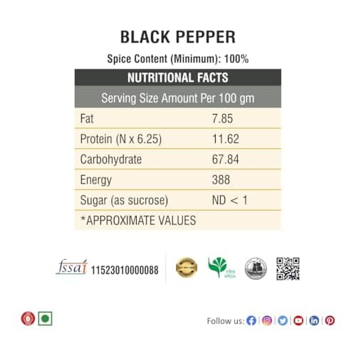 Bhoj Masale Kali Mirch Powder 450GM | Black Pepper Powder | Black Pepper | Kali Mirch Powder | Fresh Black Pepper | No Artificial Additives.No Colour, No Preservatives, No Onion & No Garlic ( Jain Masala) — image 2