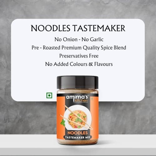Amima's Kitchen Noodles Tastemaker Jain Spice Mix (No Onion No Garlic) – 100 Grams | Blended Spice Mix | For Healthy and Delicious Cooking | No Synthetic Flavour & Color | Ready Masala Powder — image 5