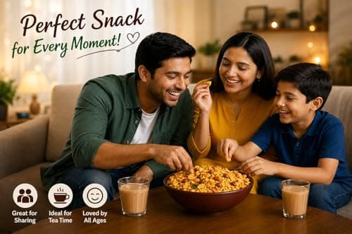 FLAVOUR N FUSION Diet Mixture Namkeen | Crispy and Crunchy Savoury Snack | NO Onion NO Garlic | Handmade and Hygienically Prepared | No Artificial Colors or Flavours | Freshly Packed | 250 gm — image 8