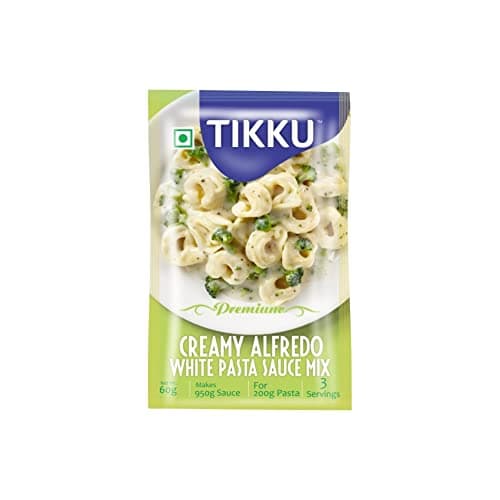 Tikku Creamy Alfredo White Pasta Sauce Mix - 60g Pouch (Pack Of 6)