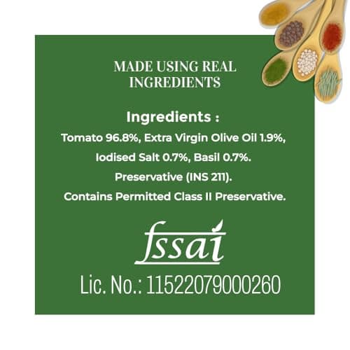 Acasa No Onion No Garlic Basilico Pasta Sauce 300 gm - Jain Tomato Basil Pasta Sauce - Perfect for Pizza Base - Authentic Tomato Basil Flavor - Ideal for Homemade Italian Meals — image 7
