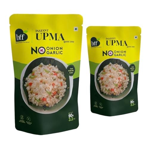 BFF Instant Upma - Pack of 6 (90g Each) | Indian Breakfast Mix | Just Add Water | Made with Semolina & Spices | No Added Preservatives | No Onion, No Garlic — image 7