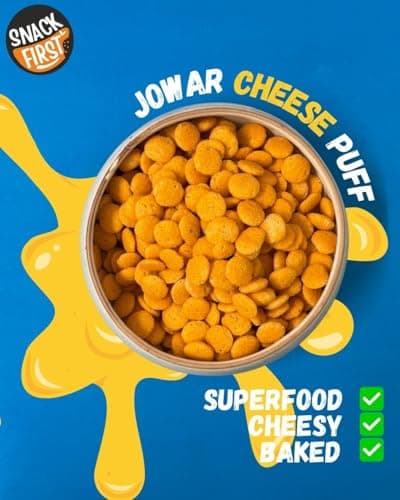 Snack First Baked Jowar Puff Combo Of 2, No Onion No Garlic, Jain, Chaat Masala & Creamy Cheese, Healthy Snack, Diet-food, Low Calorie, Nutritious Snack, Each 100g Pouch — image 5