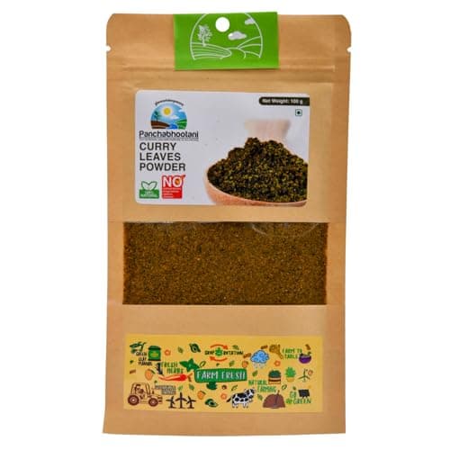 Panchabhootani Curry Leaves Chutney Powder 200g : Instant, Dip or Sprinkle, Authentic Recipe, Nutrient-rich, Rice Seasoning, Natural Flavour, No Added Colour, Traditional & Flavourful Side Dish — image 7