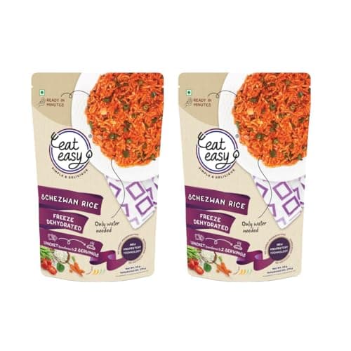 Eat Easy Ready to Eat Jain Schezwan Rice– 95g Just Add Hot Water & Cook — image 8
