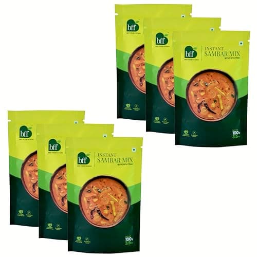 Instant Sambar Mix – Pack of 4 (100g Each) | Ready-to-Cook South Indian Curry | Made with Lentils & Spices | No Added Preservatives | No Onion and No Garlic | Suitable for Rice, Idli, Dosa & Vada | Easy to Prepare — image 7