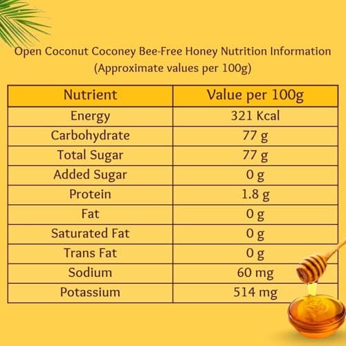 OPEN COCONUT Potato Flavor Baked Chips (90 gm) & Coconut Honey Bee-Free Honey from Coconut Nectar (250 gm) | Vegan, Jain Friendly, No Added Sugar | Healthy, Tasty & Crispy Snacks — image 4