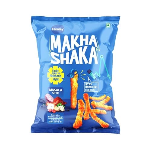 Makha Shaka Masala Stix Farmley Pillow Pouch 33 g