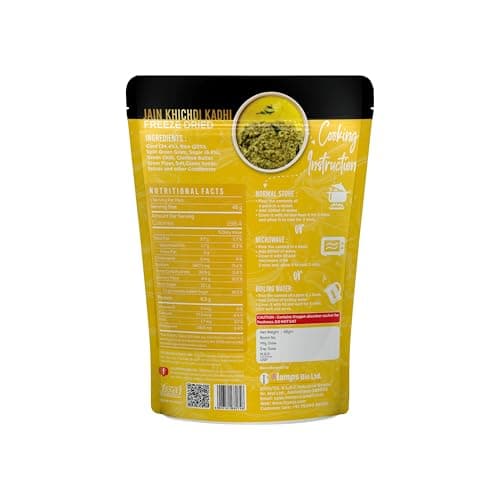 FzyEzy Freeze-Dried Jain Kadhi Khichdi | Instant Ready-to-Eat Meal | Pure Vegetarian | No Onion, No Garlic | Gluten-Free & Preservative-Free | Just Add Hot Water (48g) — image 2