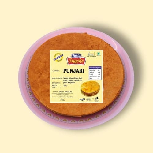 Tasty Snacks High Protein & High Fiber Khakhra – Jeera Flavor | No Maida | No Palm Oil | Jain Roasted Indian Snack | 800g (Pack of 4) — image 6