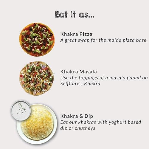 SelfCare By Suman Agarwal Mix Dal Khakhra Pack of 1 250 grams | Roasted-Healthy-Snacks-Crackers-Namkeen-Grocery | Crispy & Chatpata - Tae time - Eat with Dip | Gluten Free - Jain & Travel Friendly — image 7