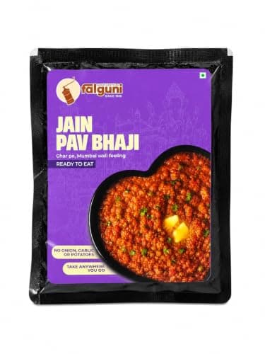 Falguni Gruh Udhyog (FGU) JAIN Pav Bhaji Ready To Eat | Authentic Mumbai Style Pav Bhaji | Instant Heat & Eat Snack Meal | Rich Spicy Indian Street Food Flavor | Travel Friendly Ready Meal | 60G — image 4
